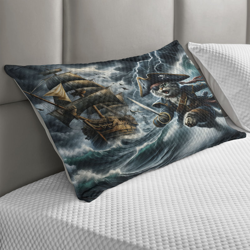 Taie d'oreiller matelassée Ambesonne, H 20 po x l 36 po