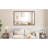 Oversized Rectangle Bathroom Mirror with Walnut Frame-5530462