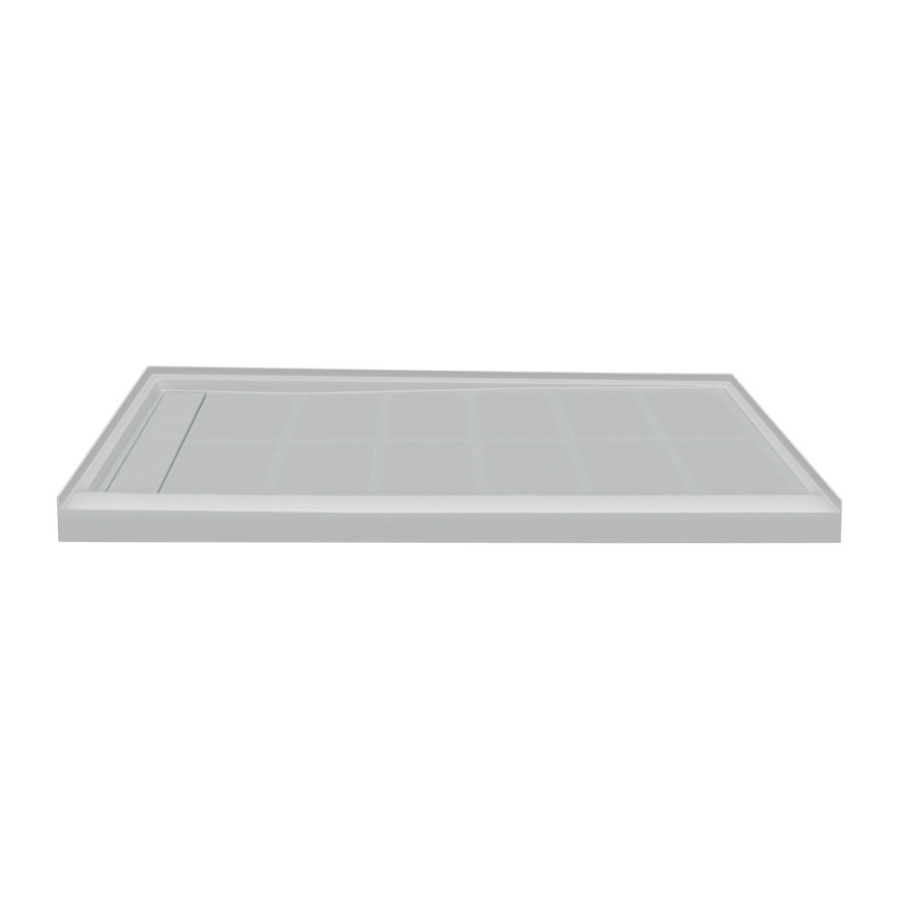 36'' W 60'' D Rectangular Single Shower Base Transolid Drain