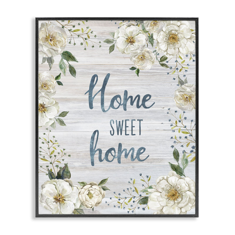 Art giclée encadrée Sweet Home par Carol Robinson, Giclée encadrée noir minuit, H 20 po x l 16 po