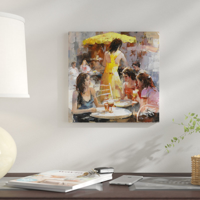 « market i », reproduction sur toile, H 12 po x l 12 po x P 0,75 po
