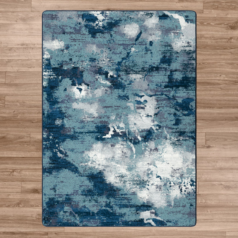 Abstract Indoor Rug, Rectangle 4' x 5'