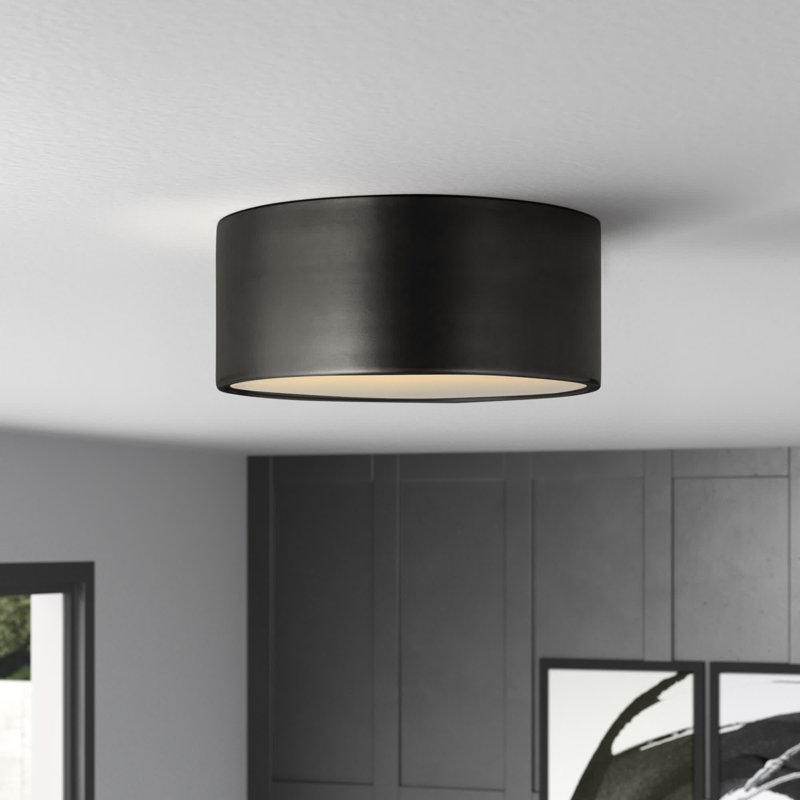 Hadlock Flush Mount, Matte Black
