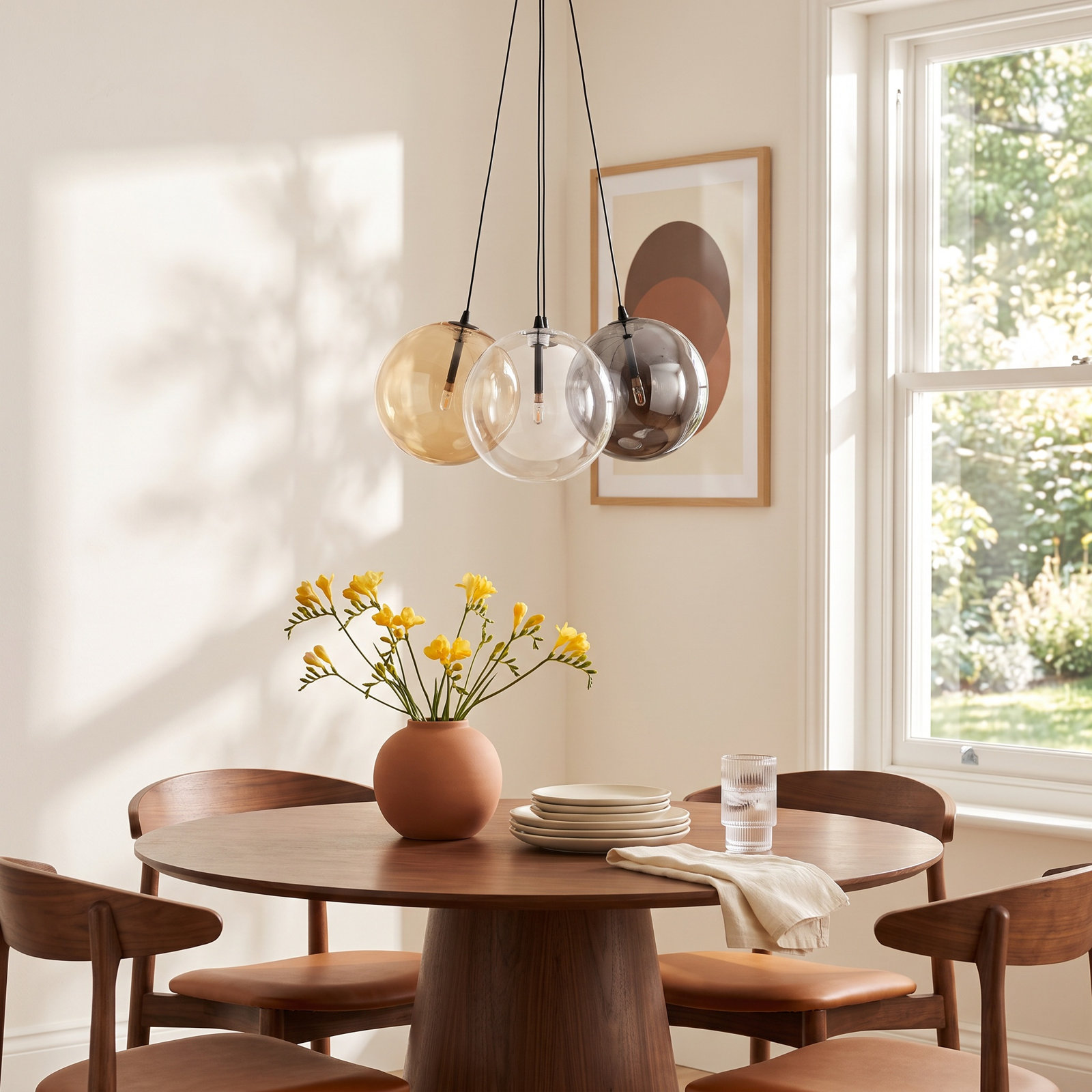Celica 4 Light Pendant, Black