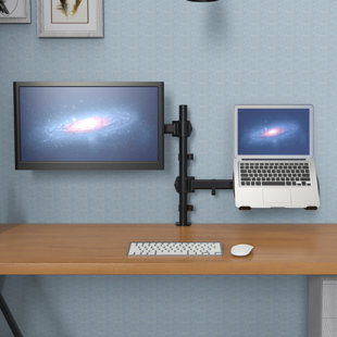 Support pour ordinateur portable 2 écrans 2 en 1 entièrement réglable en hauteur 2 en 1