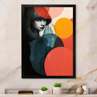 Woman Portait Collage Fusion Forms II - Abstract Collages Wall Art