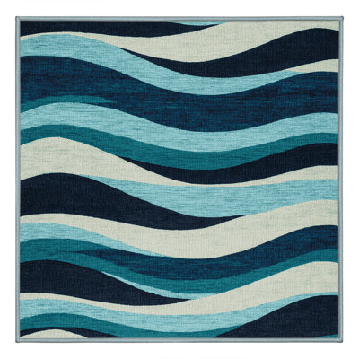  Tapis hawaïen lavable Rolling Waves