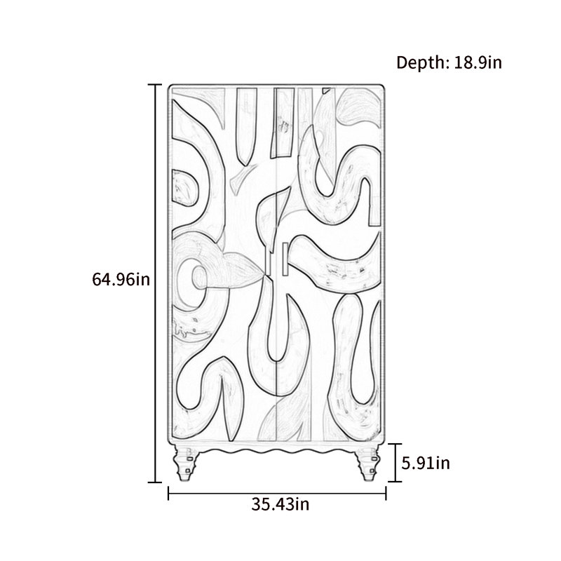 Garde-robe moderne pour chambre double, Noyer / noir