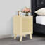 Table de bout autoportante en bambou 12,2 "x 11,81" avec pieds surélevés-1166470800