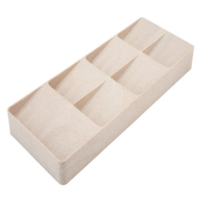 Rebrilliant 7 Compartment Cutlery Organizer in Natural