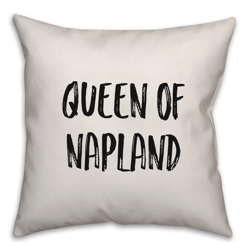 Coussin Queen of Napland, 18 po x 18 po