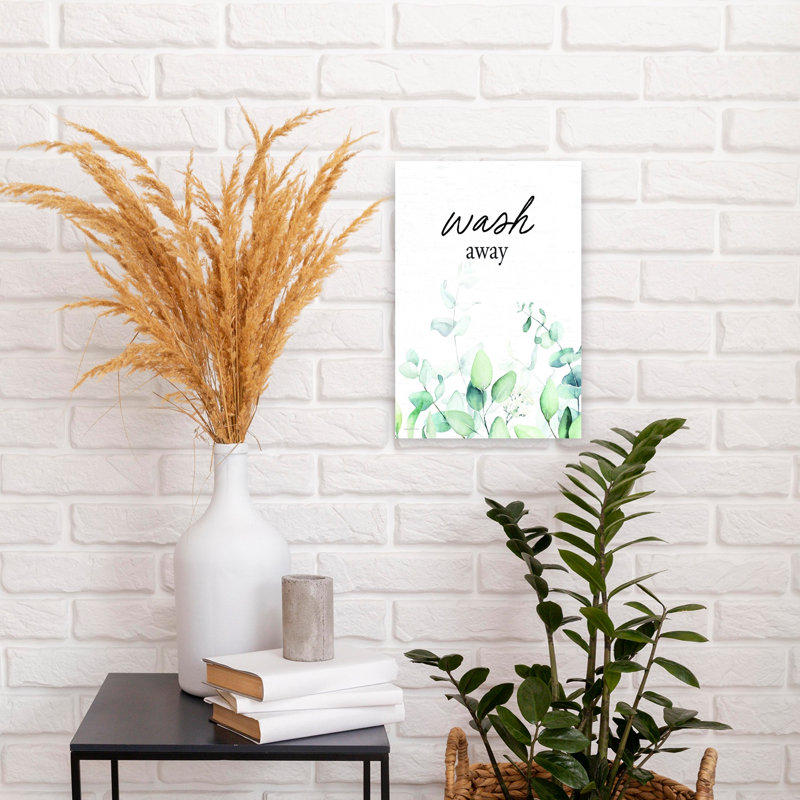 «Wash Away», art mural moderne abstrait nature, H 18 po x l 12 po
