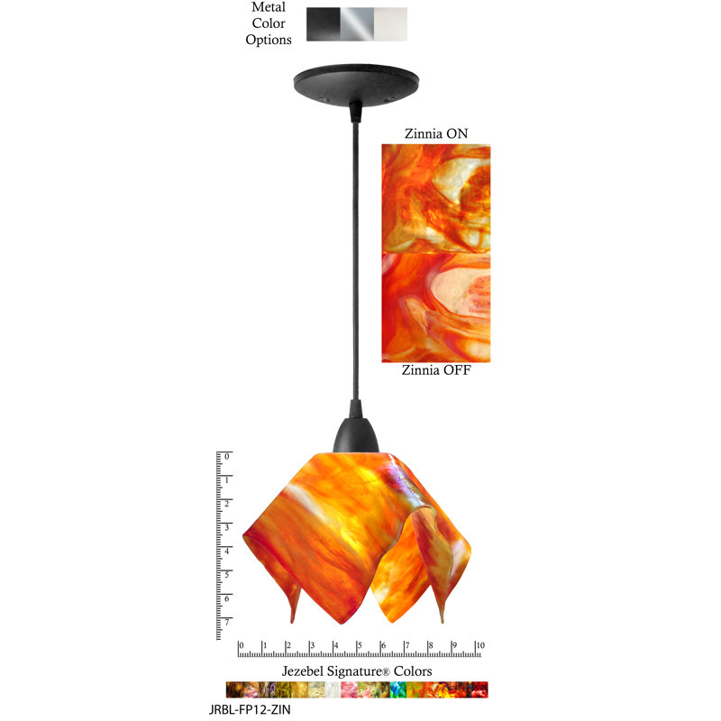 Luminaire suspendu Amergin, Noir, Petit, Zinnia