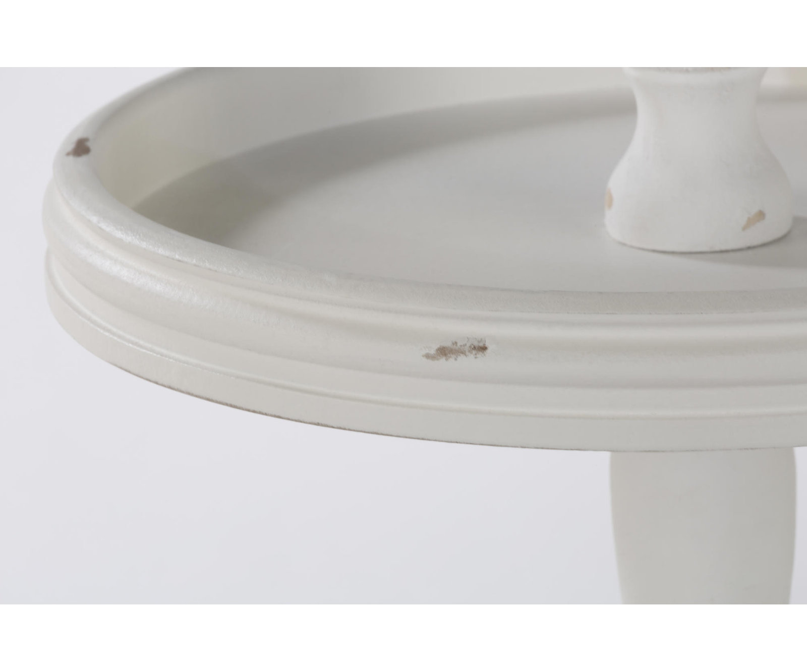 Harborside Wood Tiered Stand, Cream