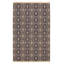 Tapis unique en laine nouvel âge rectangulaire gris foncé 5 pi 2 po x 8 pi 2 po One-of-a-Kind