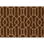 Flatweave Wool Area Rug in Espresso