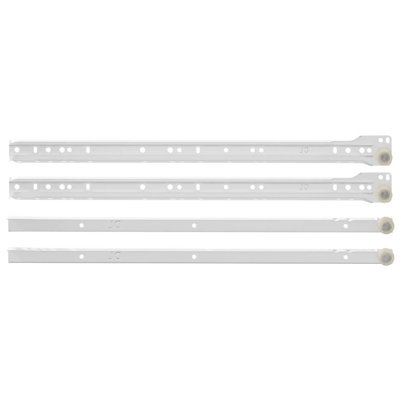 Vidaxl Drawer Slide White Steel Mechanisms Cabinet Glide Accessories Solutions