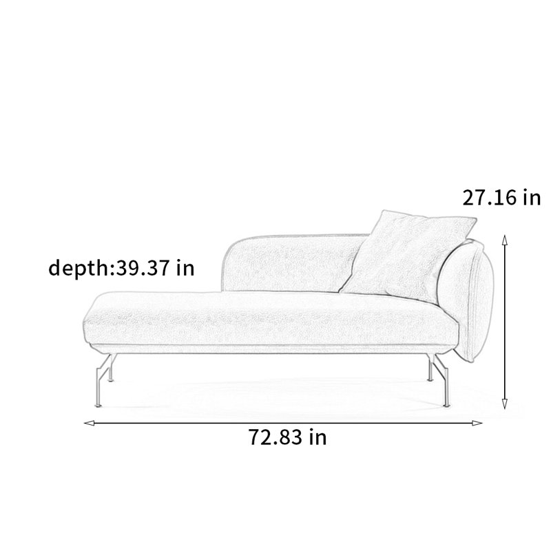 Chaise en pin massif et élégant, Accoudoir à droite (vu de face)
