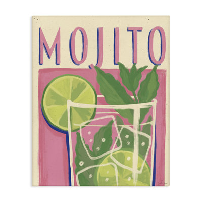  Art mural rétro sur toile Mojito par Janelle Penner