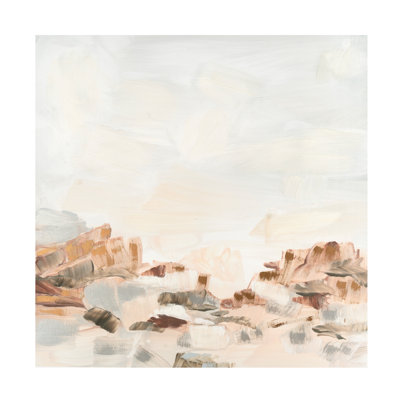 Art mural sur toile tendue - June Erica Vess, art mural «Sables liquides I» pour le salon, la chambre à coucher ou le bureau - 18 x 18