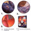 Femme mauve, rouge et yoga sur toile-310719213-310719201