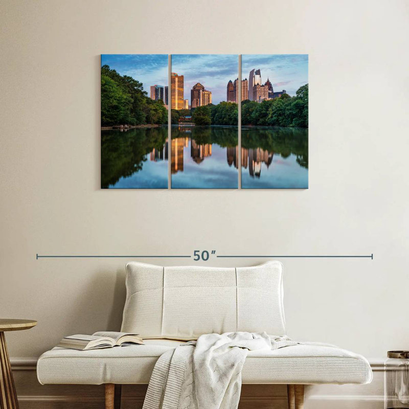 Rorry Atlanta Skyline Reflections, 24" H x 38" W