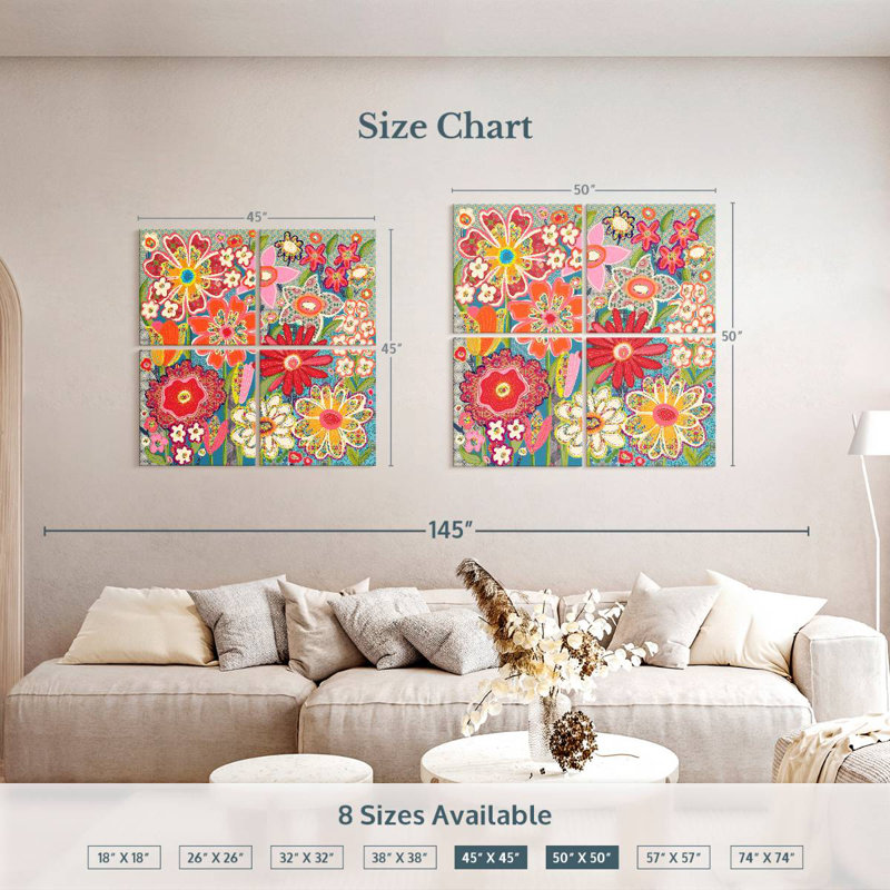 Harnek Flower Fabric I