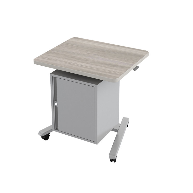 Petit pupitre avec rangement Fuzion, Grey Elm