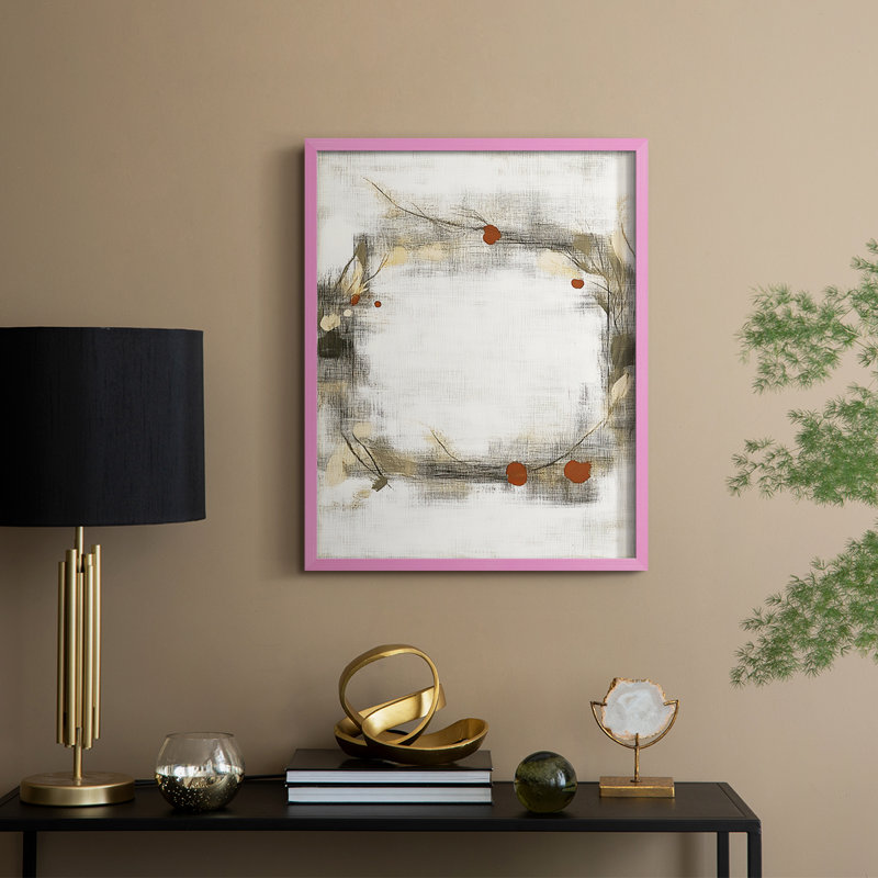 Christmas Holiday Art DCCLXXV Framed Print - Solid Wood, 21" H x 17" W, Rose