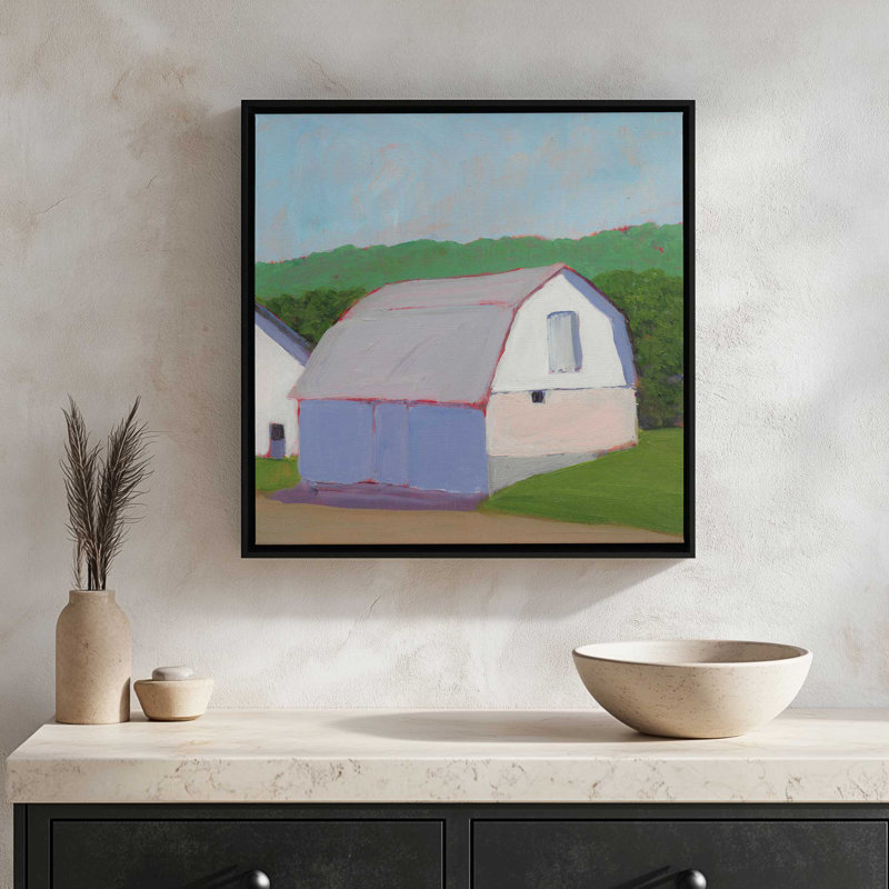 «Patchwork» par Carol Young, reproduction d'art sur toile, H 36 po x l 36 po, «Floater», reproduction encadrée sans passe-par