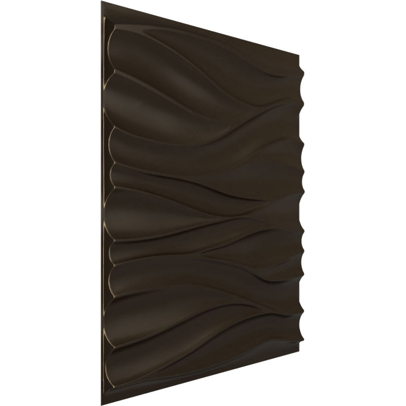Panneau mural décoratif 3D EnduraWall l 19 5/8 po x H 19 5/8 po, bronze foncé métallique (couvre 2,67 pieds carrés)