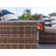Sorrento Collection In Brown 6 - Person Patio Conversation Sets with Cushions
