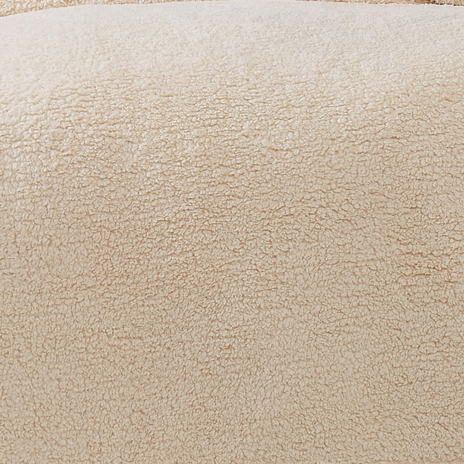 Barbrook Plain Weave/SHERPA Throw Blanket, Ivory