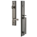 Carré Dummy Handleset with Deadbolt and Georgetown Door Lever and Carre' Rosette