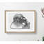 Thinker Monkey by Banksy - Picture Frame Painting Print-55769323-55769321