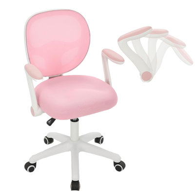 Fauteuil de bureau ergonomique pour enfants, fauteuil de bureau réglable en maille pour chambre à coucher