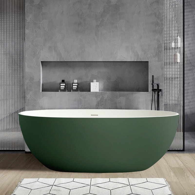 Baignoire de trempage autoportante 65 po. X 29,5 po. 65 po.