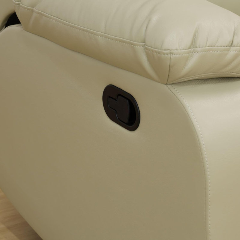Jalus Recliner, Cream Cotton Blend