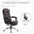 High Back Executive Office Chair, PU Leather Computer Chair With Retractable Footrest, Lumbar Support, Padded Headrest And Armrest-1495683903