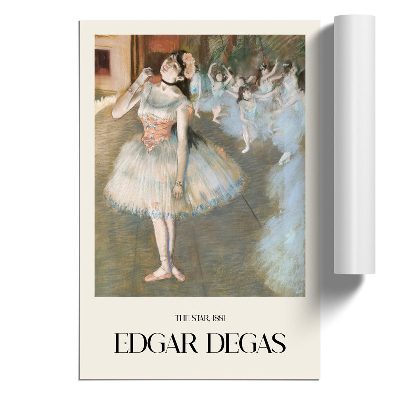 The Star Print by Edgar Degas - Frameless Print, 42cm H x 30cm W x 0.1cm D