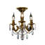 Lustre classique / traditionnel à 3 lumières de style bougie avec détails en cristal Ashmin-88957824-20209417-20209419