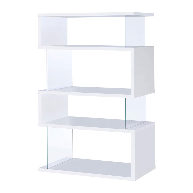 Geometric Bookcase, White