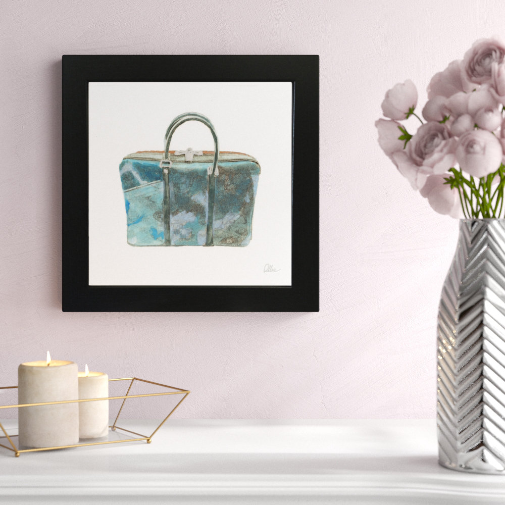Green Handbag Framed Art Print