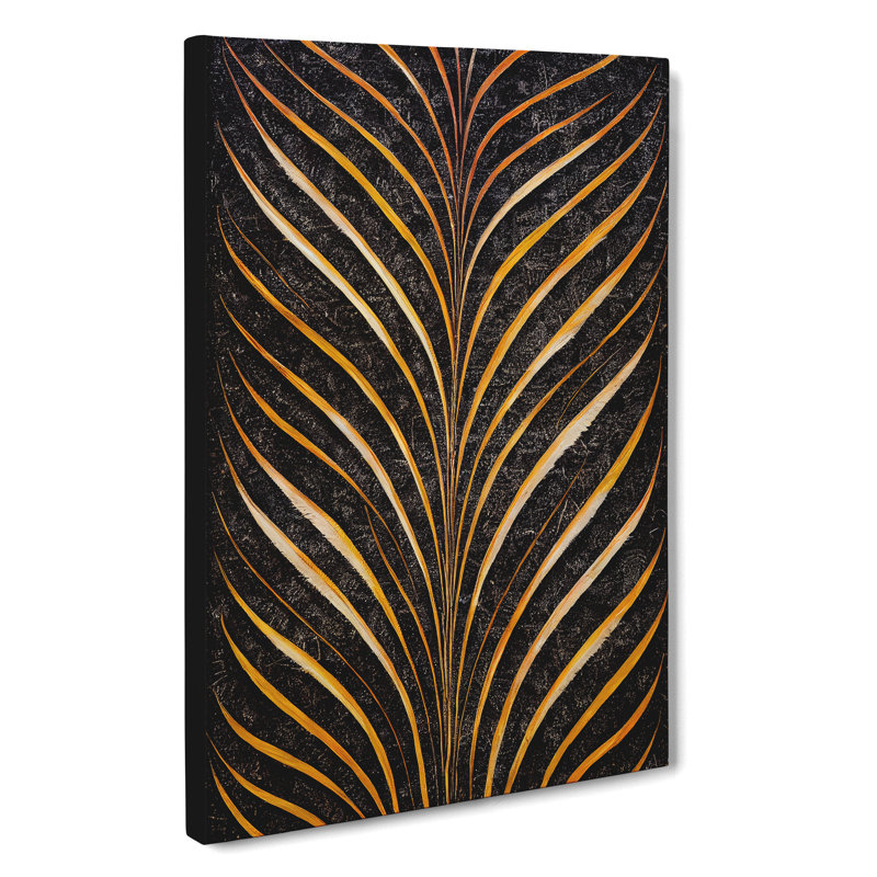 Sacred Feather - Wall Art, 50cm H x 35cm W x 3cm D, Wrapped Canvas