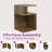 20'' S-Shaped End Table and Bookcase With Open Storage Shelves-1346976519