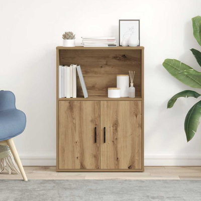 vidaXL Bookcase Engineered Wood Medium Bookcase Rectangular