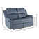 59.1'' Wide Contemporary Overstuffed Microfiber Manual Recliner Loveseat Sofa with Super Soft Cushion