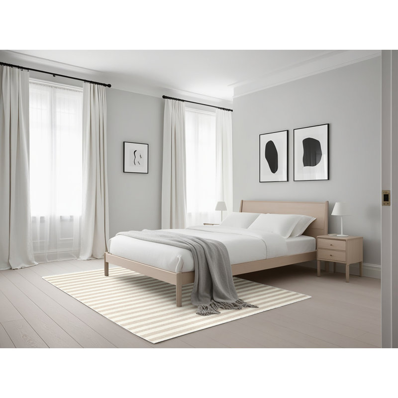 Tapis gris/brun zone contemporaine, Rectangle 5 pi x 7 pi