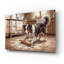  «Border Collie In The Kitchen» par Rich Monet, art mural en verre acrylique, 16 po x 12 po-2131019781