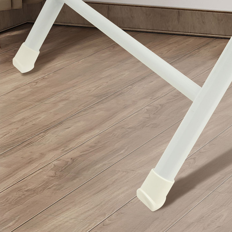 Ensemble de 4 chaises pliantes en acier inoxydable blanc - capacité de 800 lb robuste, empilable et imperméable